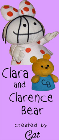 Clara and
                                          Clarence Bear doll puppets