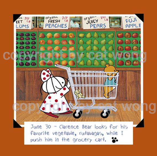 Clara and Clarence Bear
                                          grocery shopping