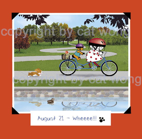 Clara and Clarence Bear
                                          go bicycling